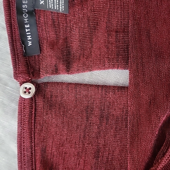 WHBM Metallic Ruby 3/4 Dolan Sleeve Dress - Picture 10 of 16